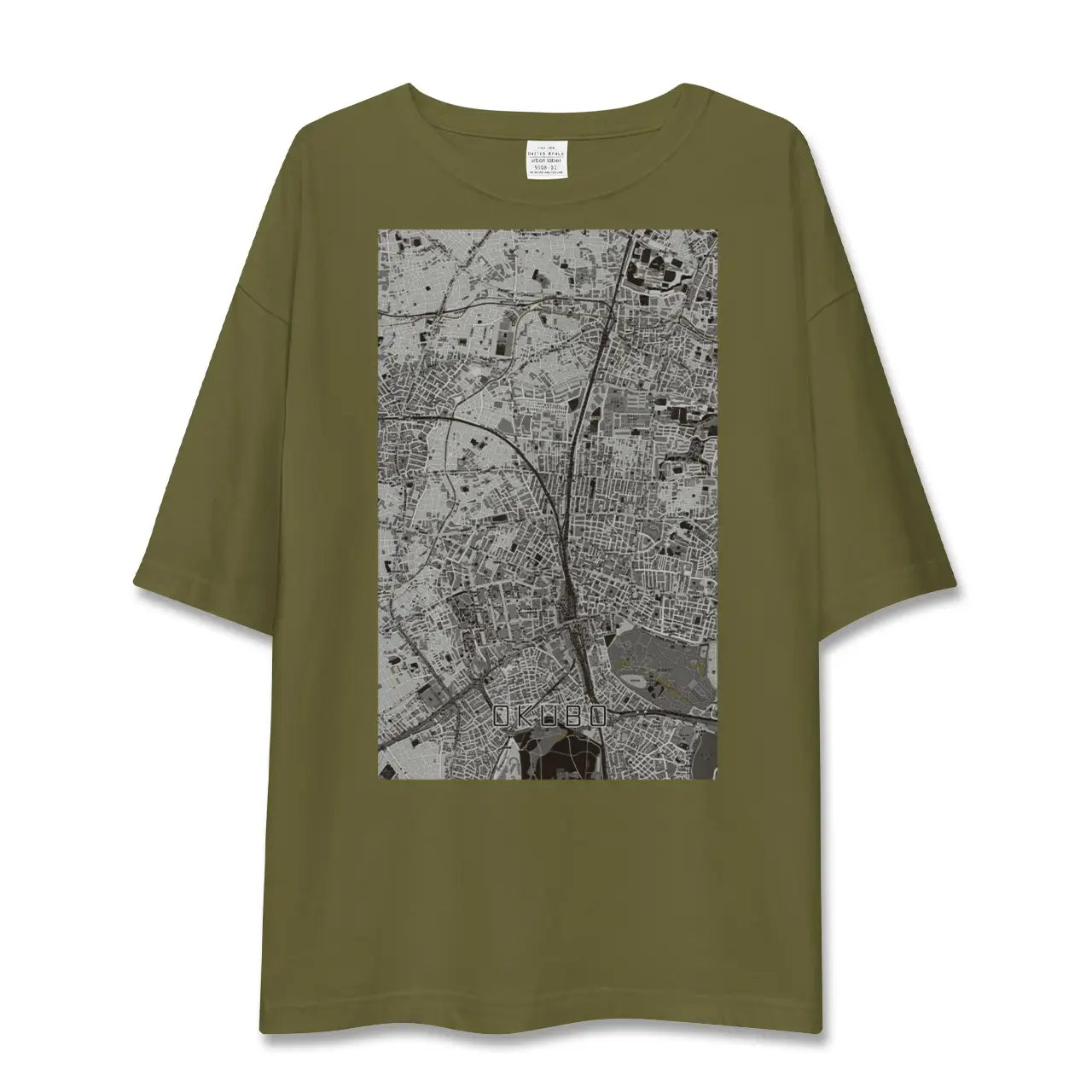 【大久保(東京都)】地図柄ビッグシルエットTシャツ
