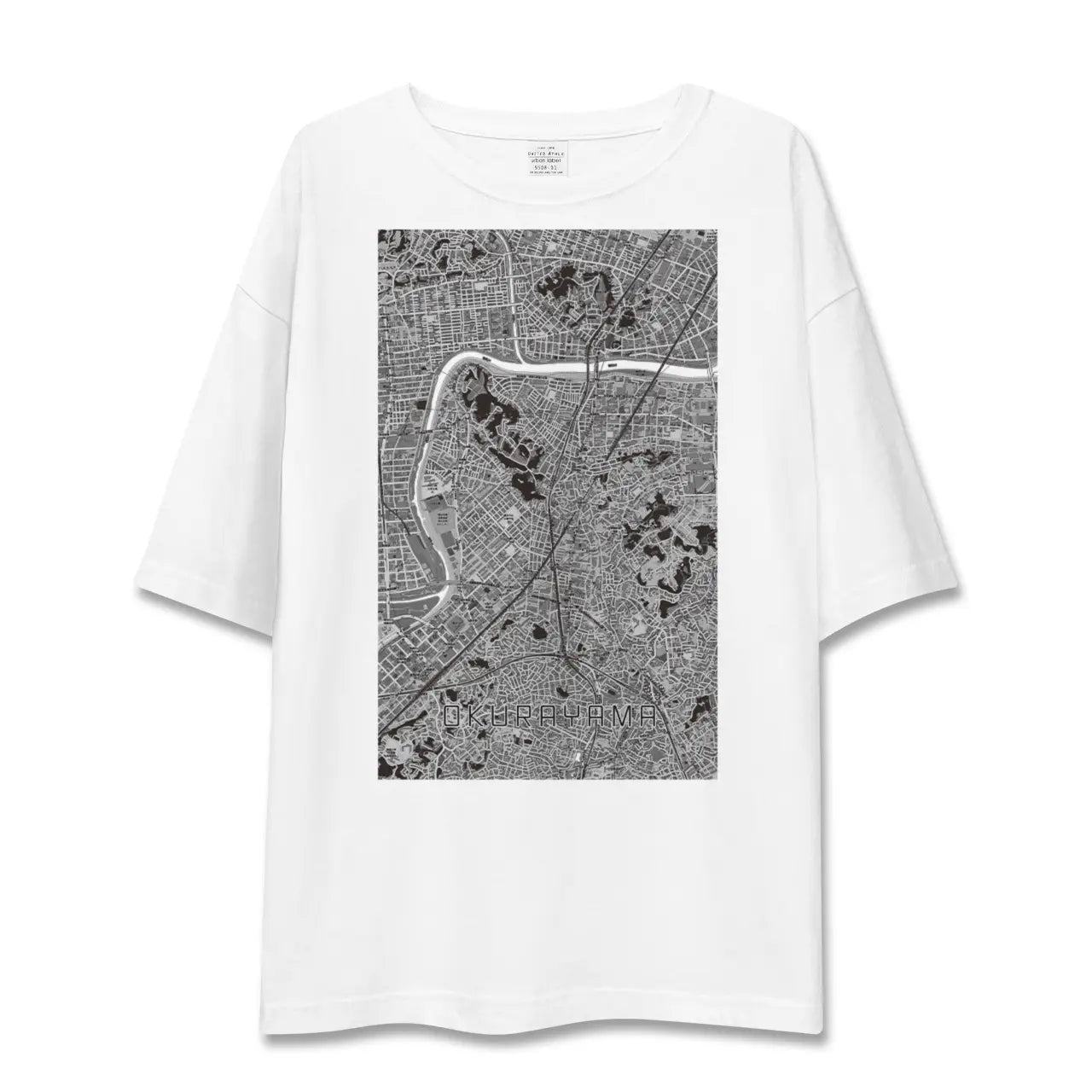 【大倉山(神奈川県)】地図柄ビッグシルエットTシャツ