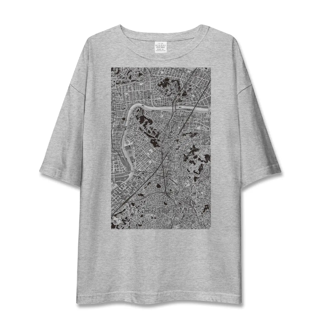 【大倉山(神奈川県)】地図柄ビッグシルエットTシャツ