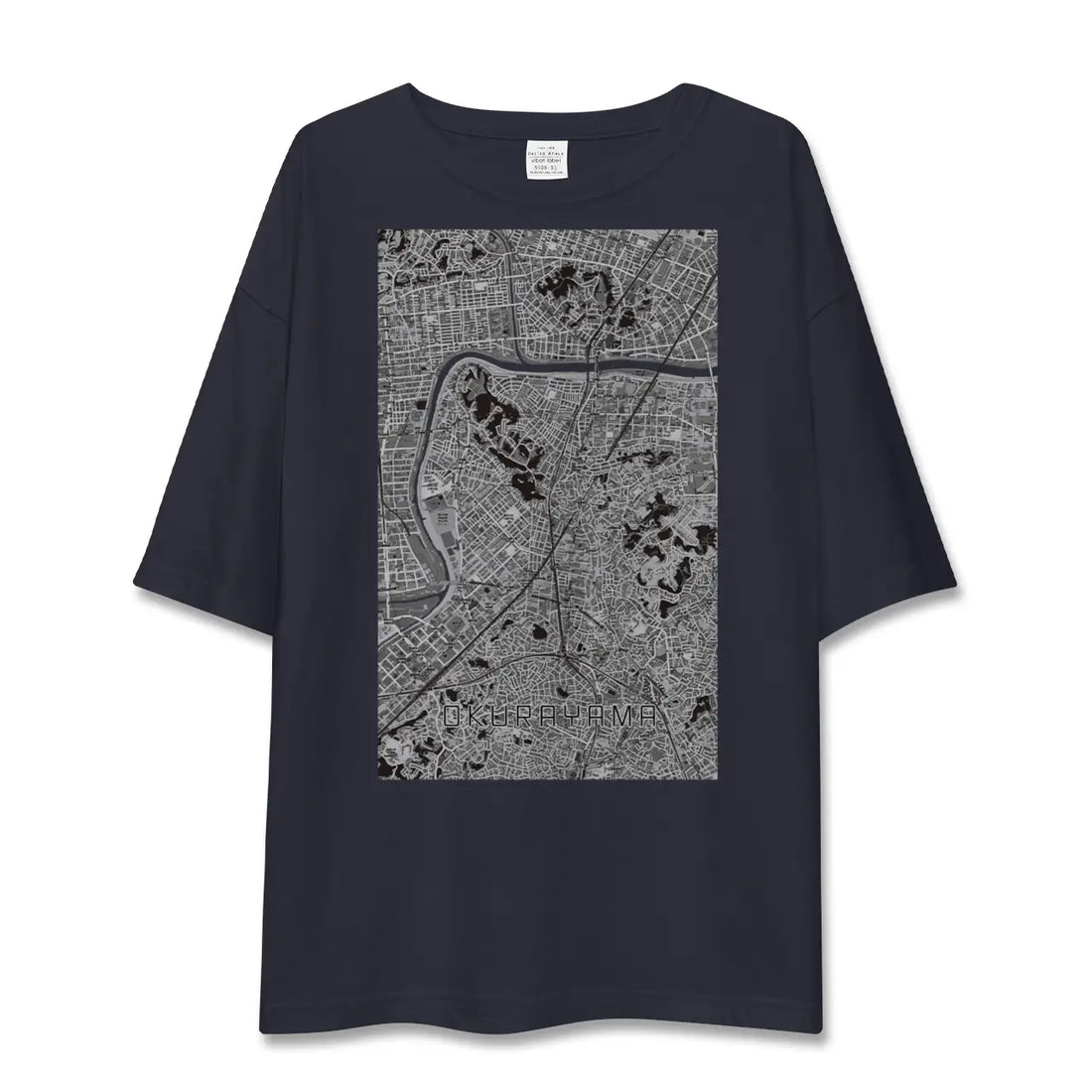 【大倉山(神奈川県)】地図柄ビッグシルエットTシャツ
