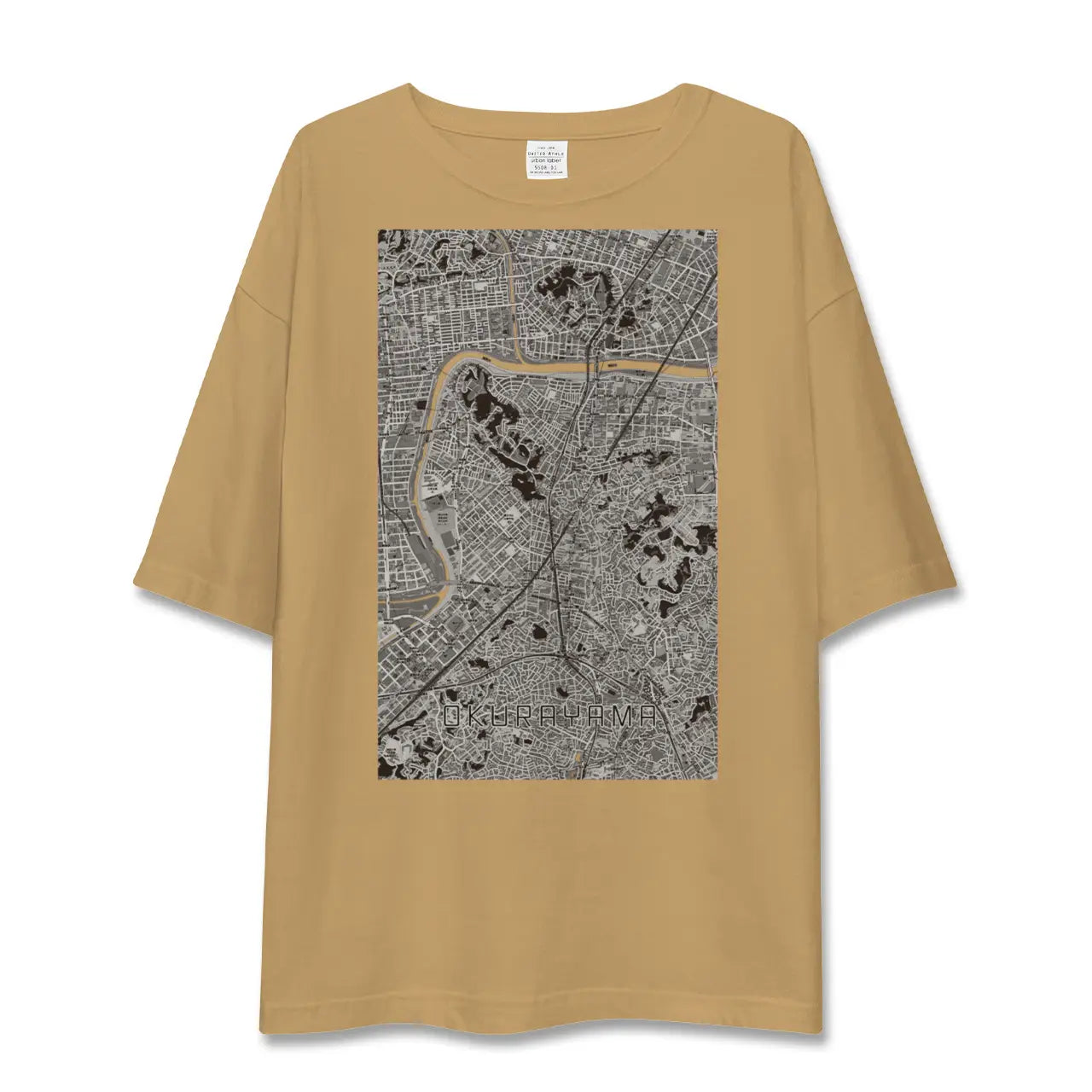 【大倉山(神奈川県)】地図柄ビッグシルエットTシャツ