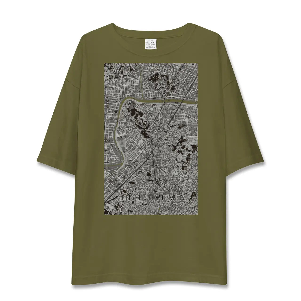 【大倉山(神奈川県)】地図柄ビッグシルエットTシャツ