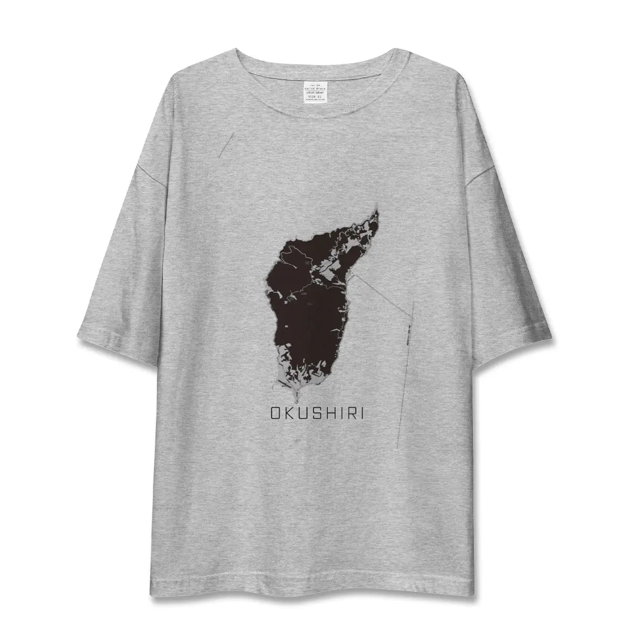 【奥尻(北海道)】地図柄ビッグシルエットTシャツ