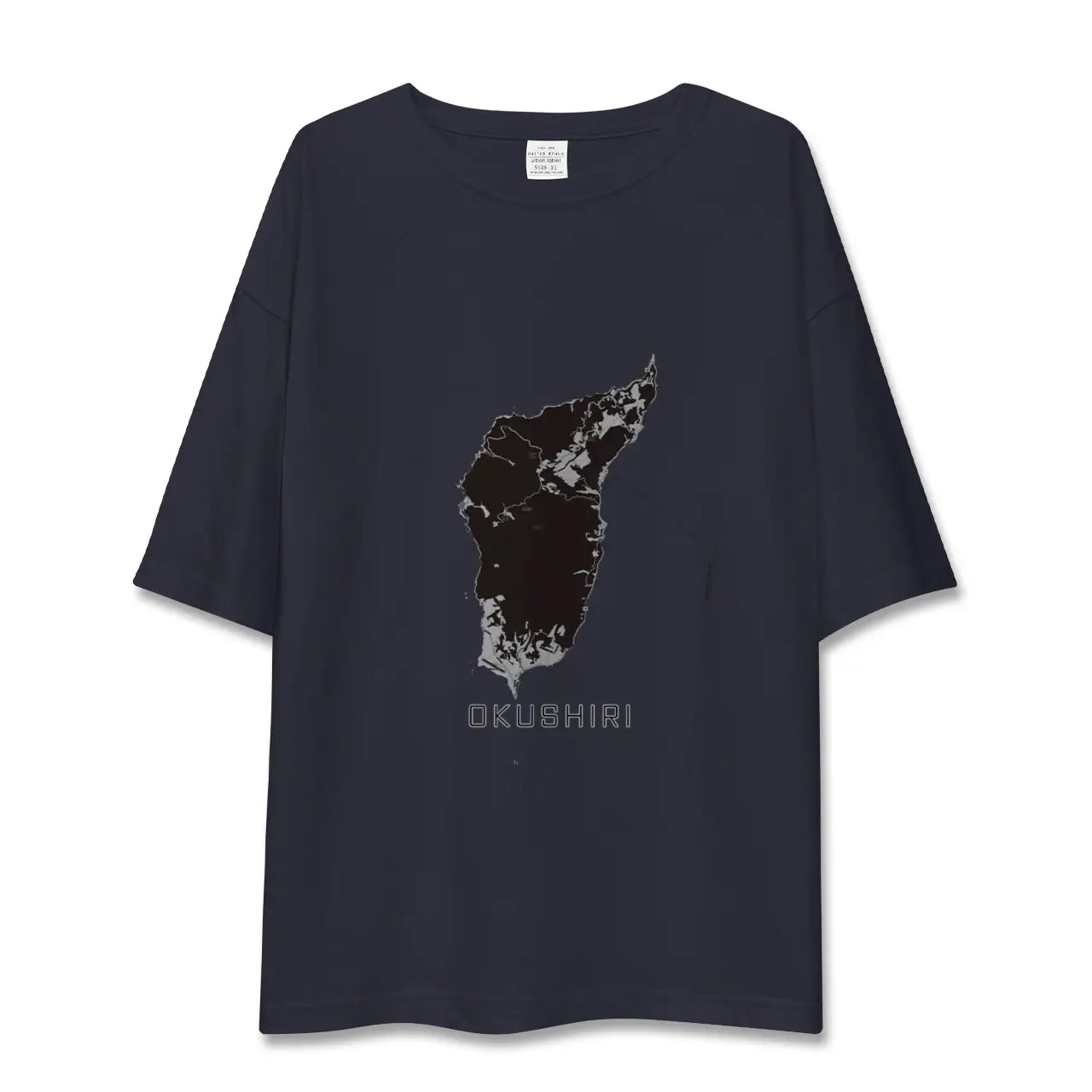 【奥尻(北海道)】地図柄ビッグシルエットTシャツ