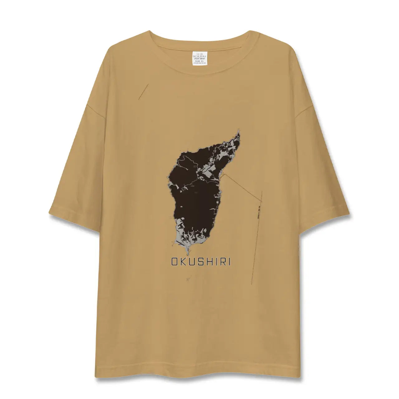 【奥尻(北海道)】地図柄ビッグシルエットTシャツ