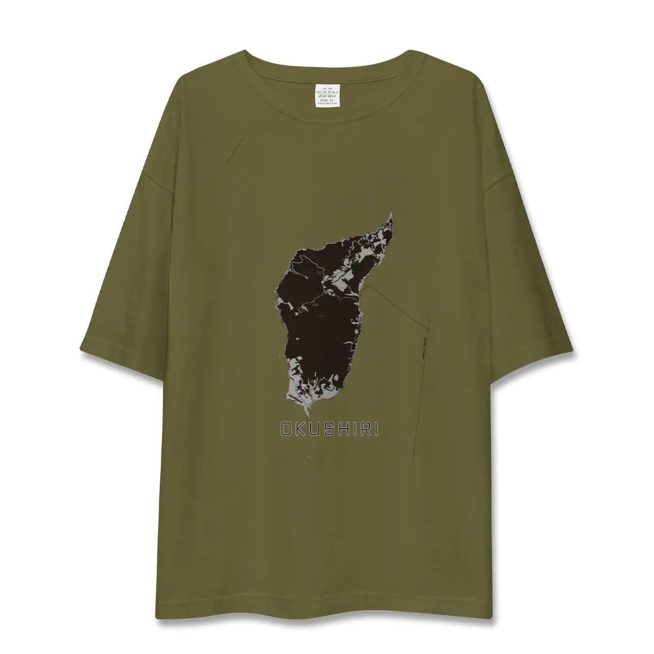 【奥尻(北海道)】地図柄ビッグシルエットTシャツ