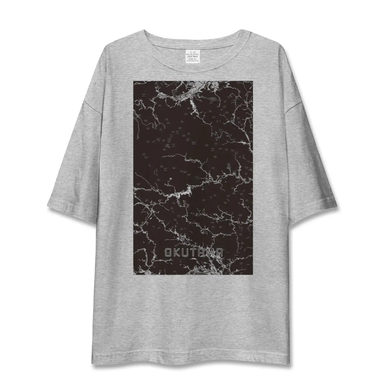 【奥多摩(東京都)】地図柄ビッグシルエットTシャツ