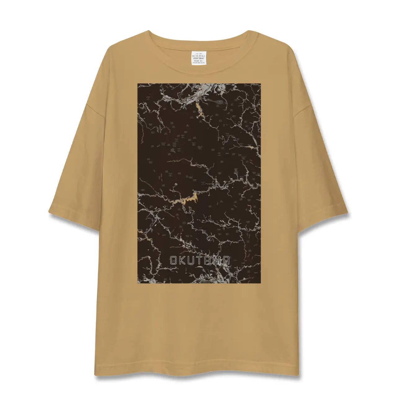 【奥多摩(東京都)】地図柄ビッグシルエットTシャツ