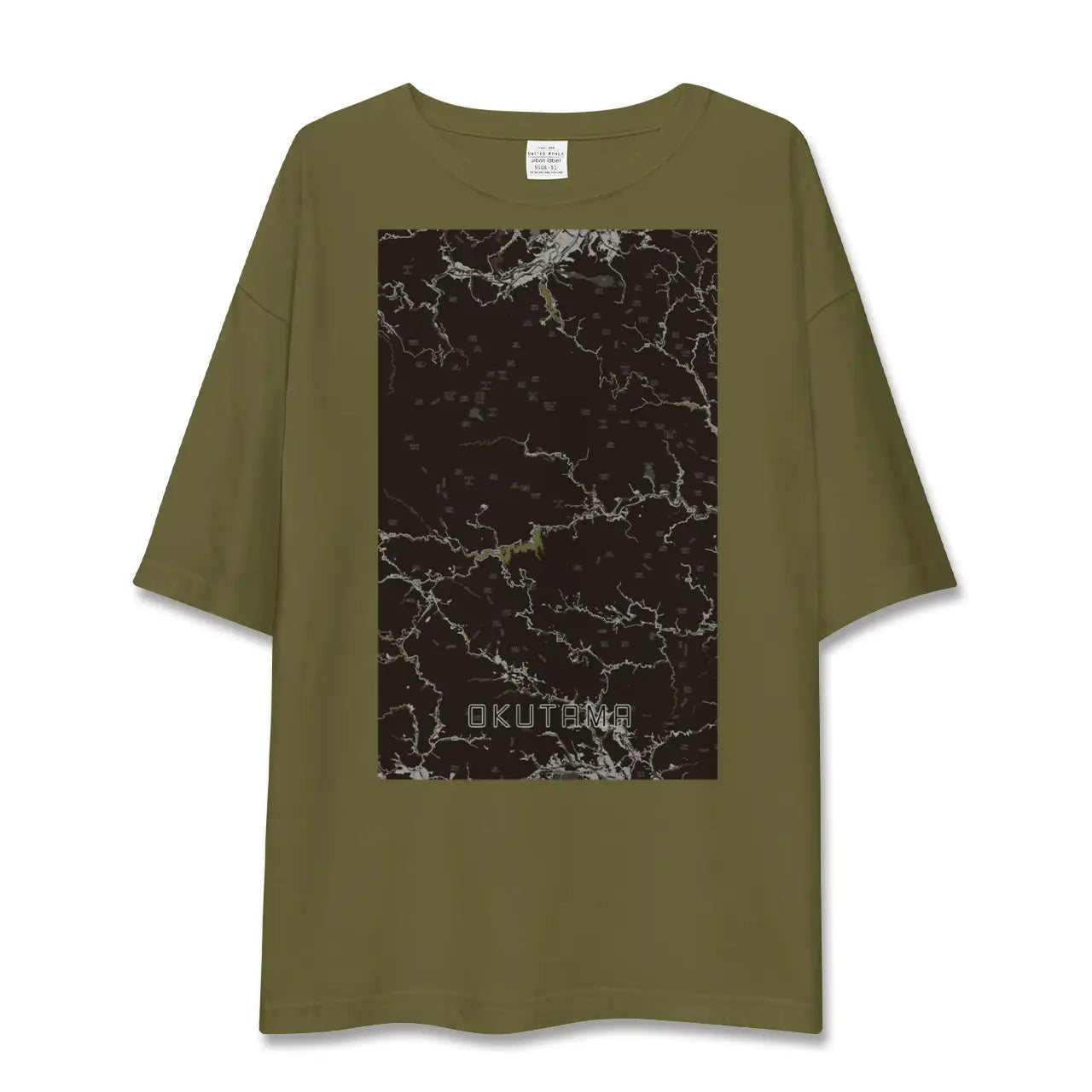 【奥多摩(東京都)】地図柄ビッグシルエットTシャツ