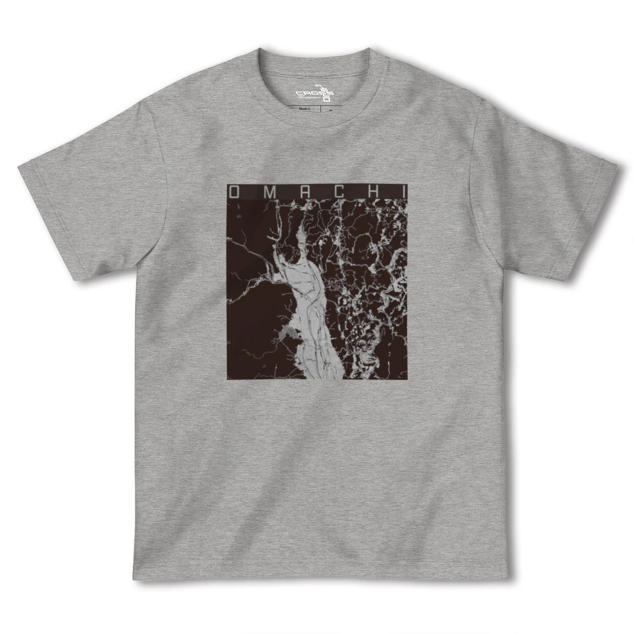 【大町(長野県)】地図柄ヘビーウェイトTシャツ