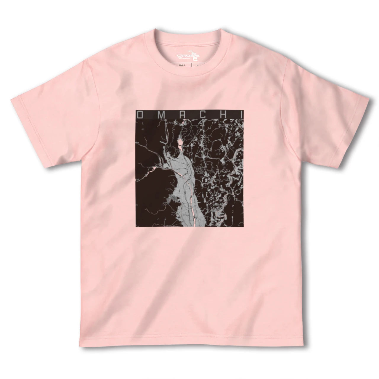 【大町(長野県)】地図柄ヘビーウェイトTシャツ