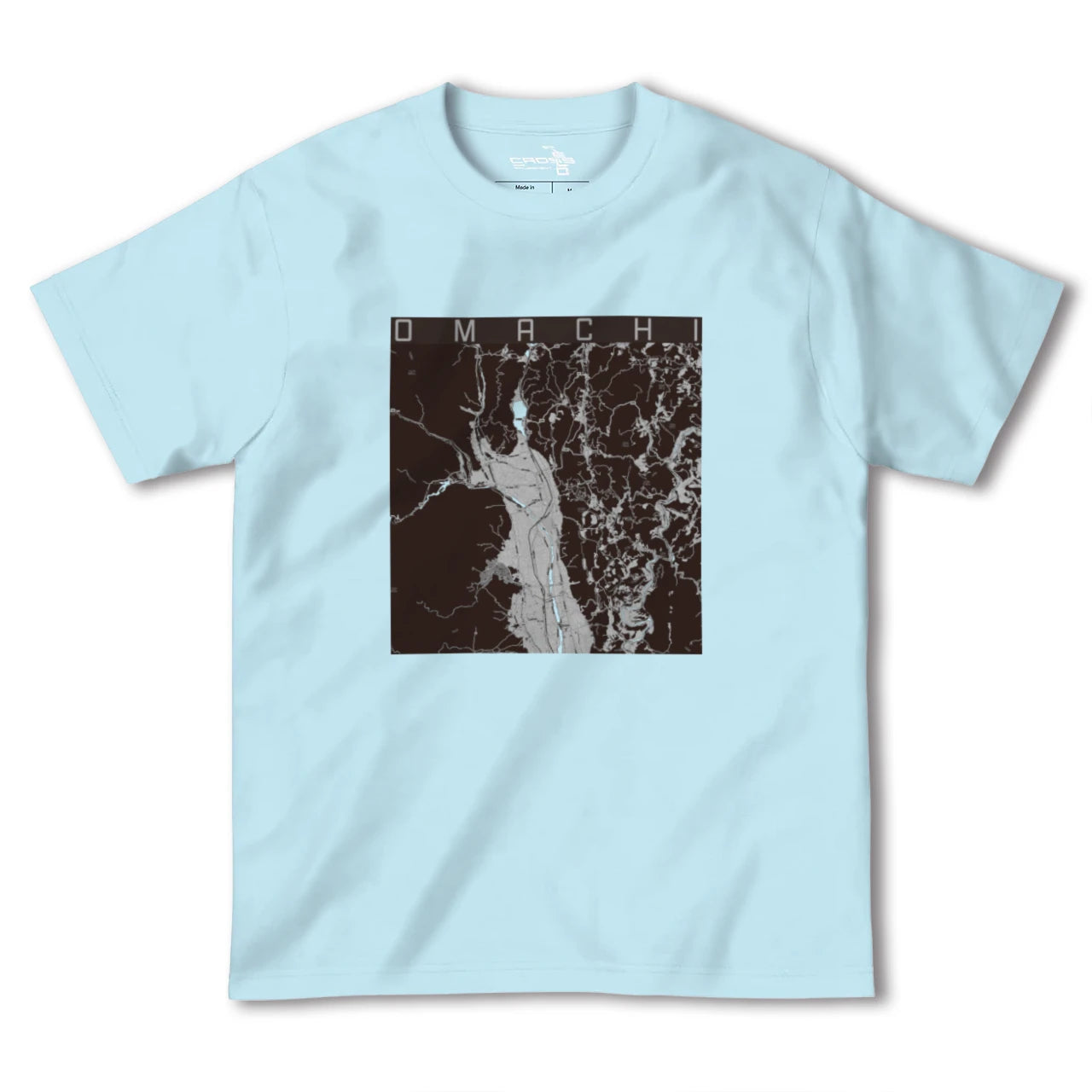 【大町(長野県)】地図柄ヘビーウェイトTシャツ