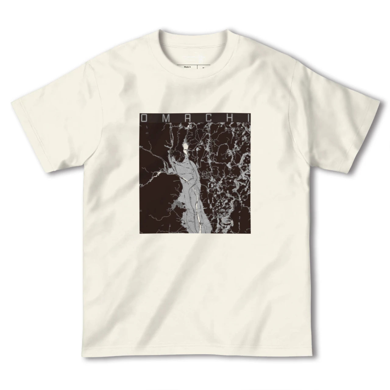 【大町(長野県)】地図柄ヘビーウェイトTシャツ