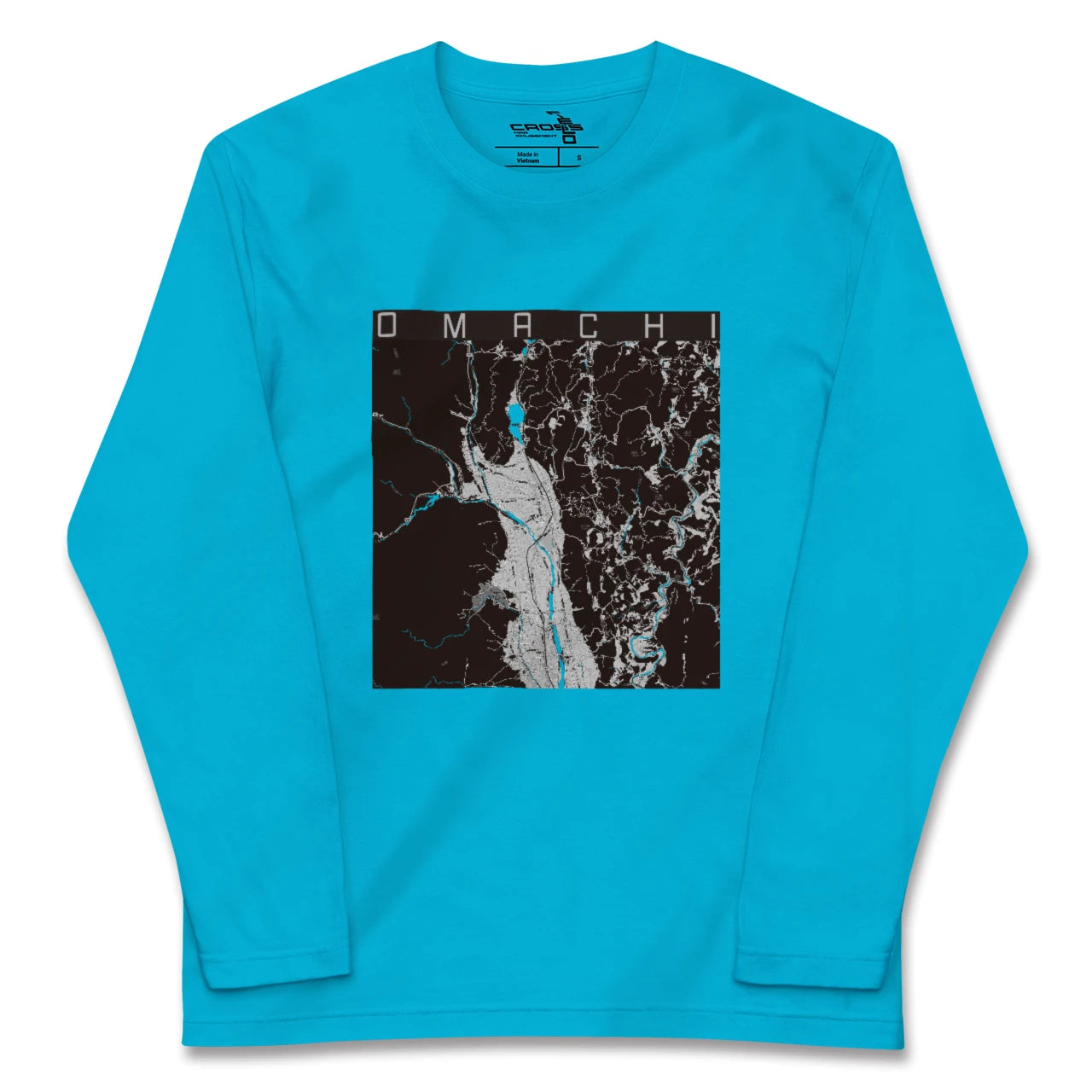 【大町(長野県)】地図柄ロングスリーブTシャツ