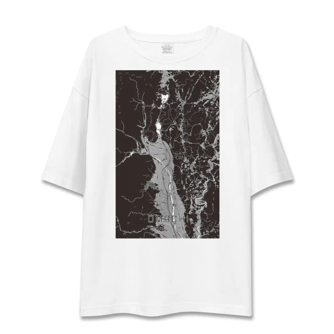 【大町(長野県)】地図柄ビッグシルエットTシャツ