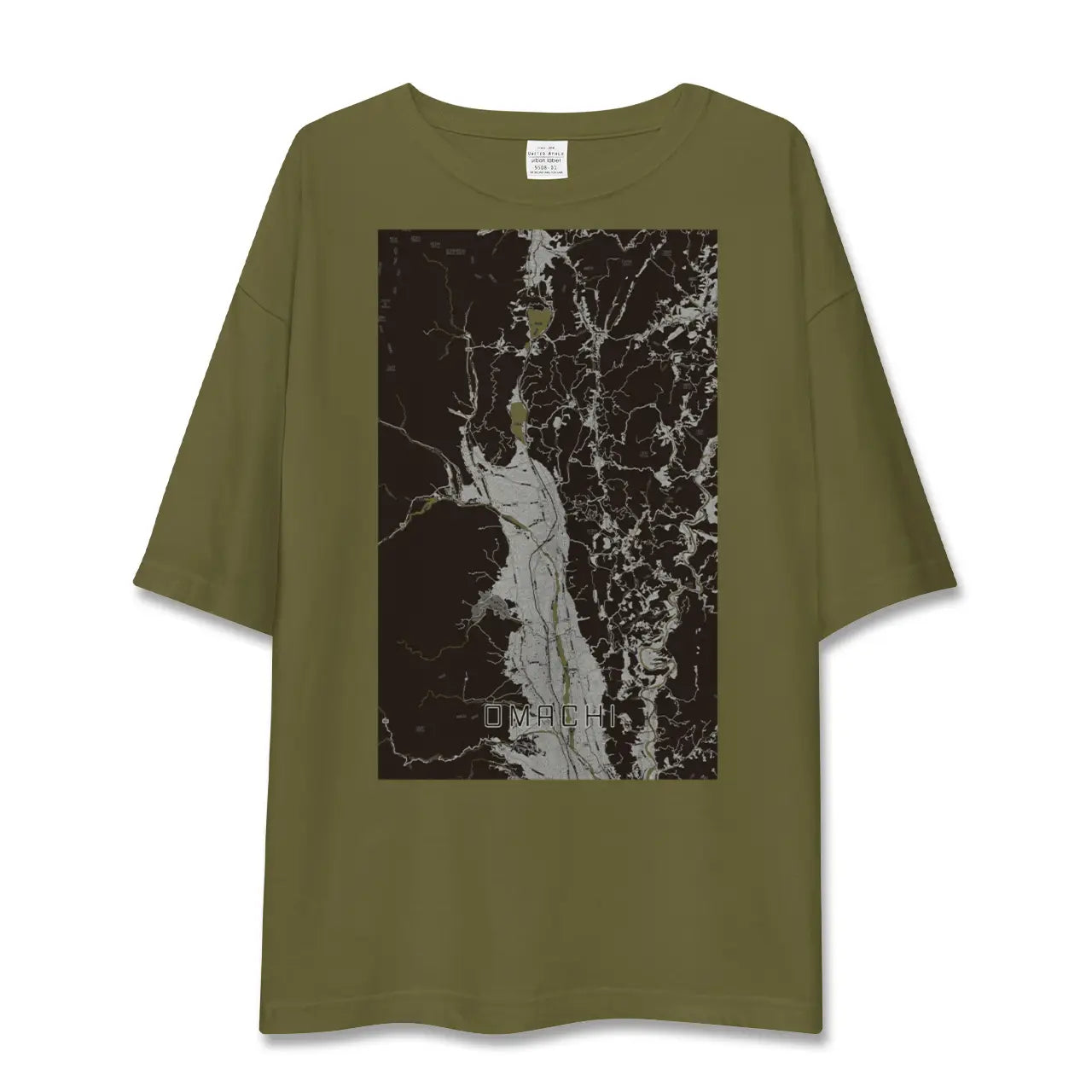 【大町(長野県)】地図柄ビッグシルエットTシャツ