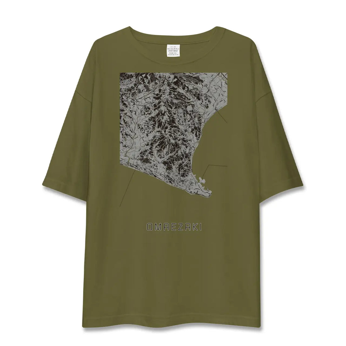 【御前崎(静岡県)】地図柄ビッグシルエットTシャツ