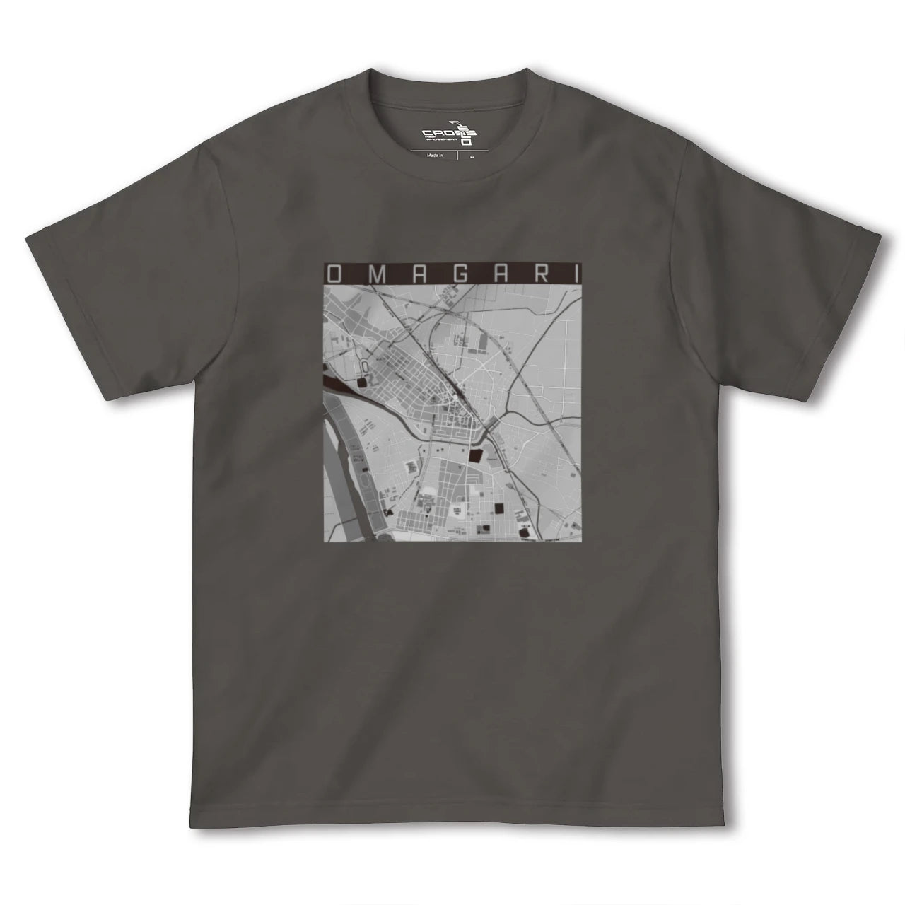 【大曲(秋田県)】地図柄ヘビーウェイトTシャツ