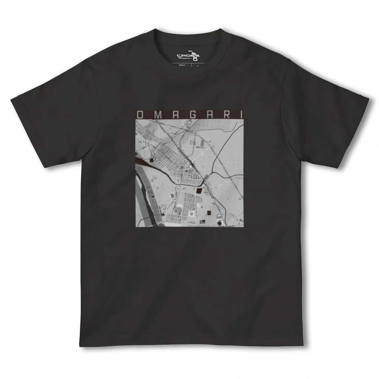 【大曲(秋田県)】地図柄ヘビーウェイトTシャツ
