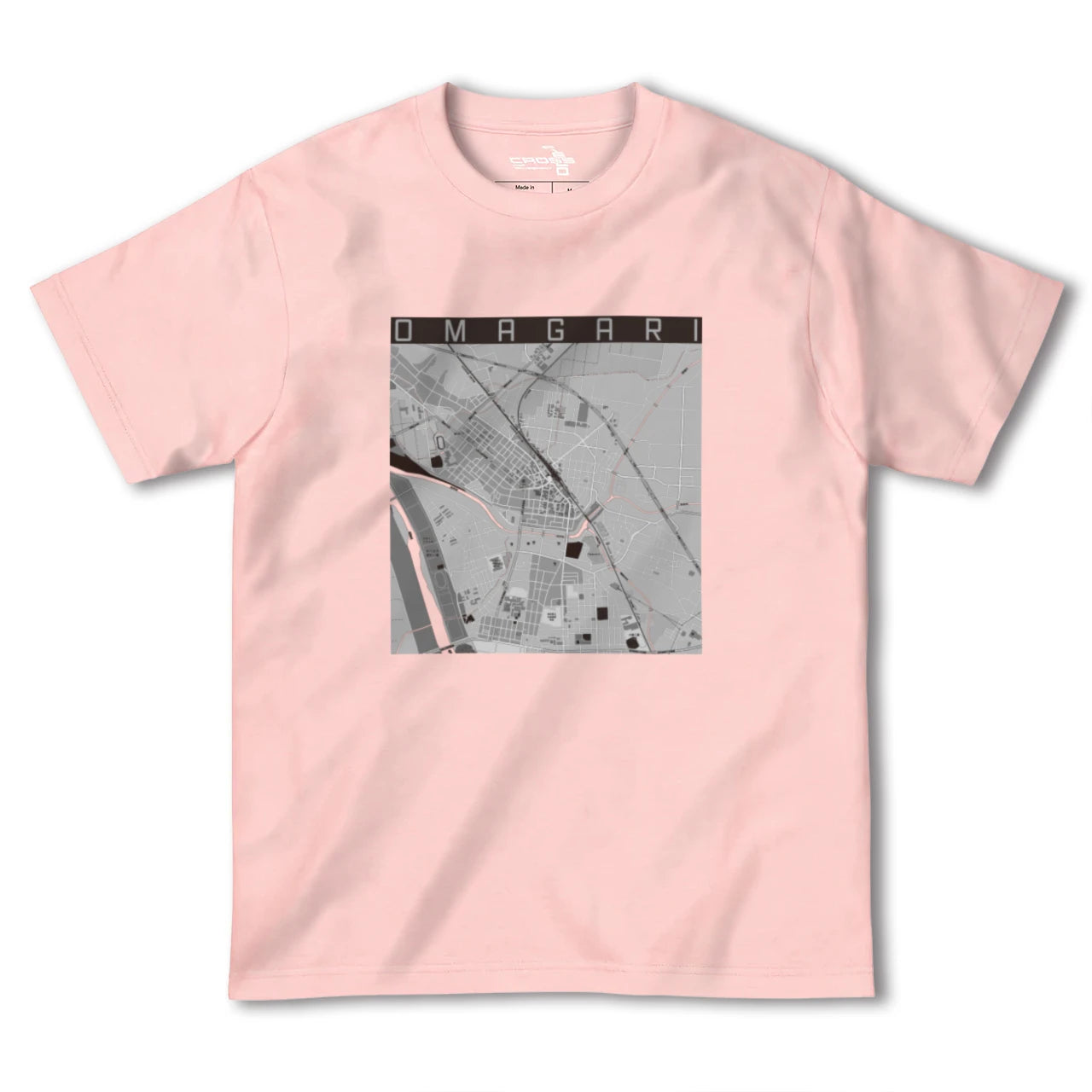 【大曲(秋田県)】地図柄ヘビーウェイトTシャツ