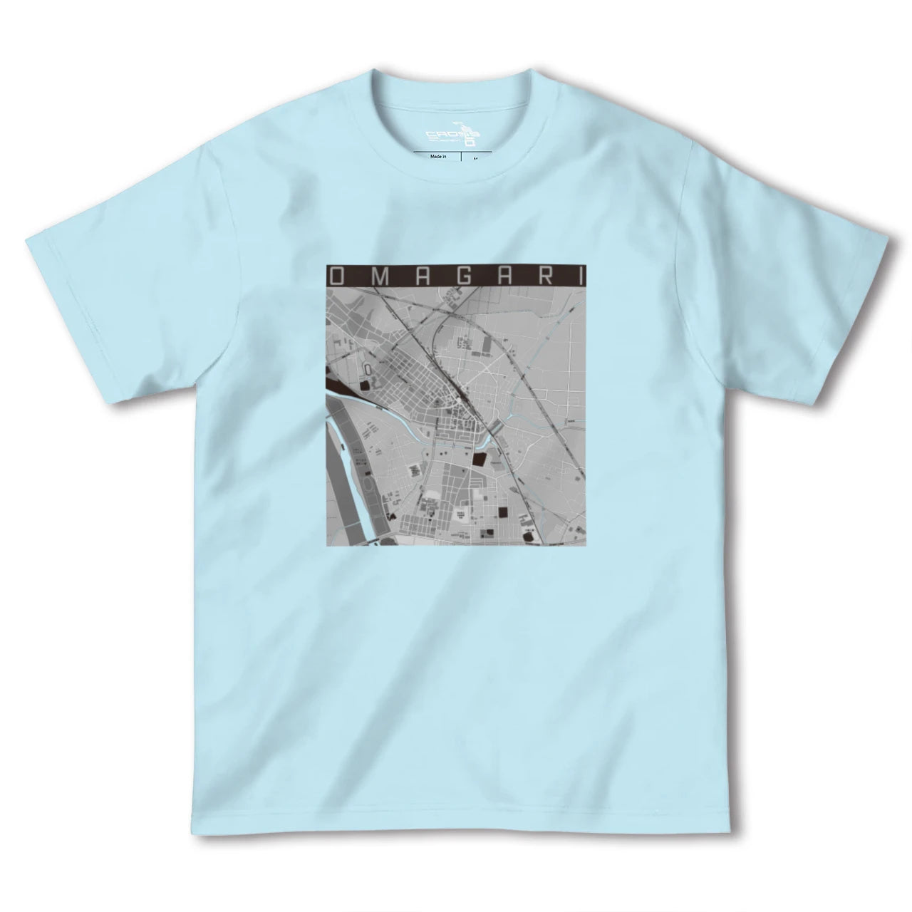 【大曲(秋田県)】地図柄ヘビーウェイトTシャツ