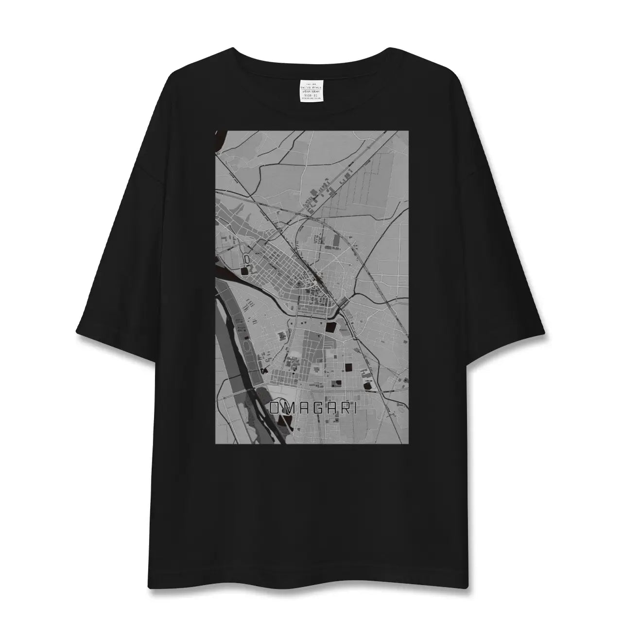 【大曲(秋田県)】地図柄ビッグシルエットTシャツ