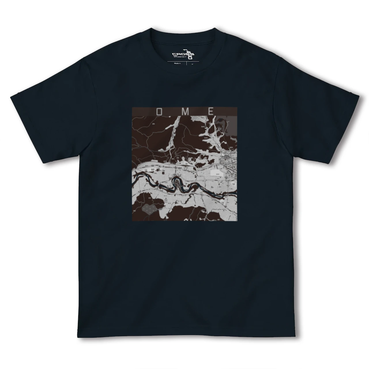 【青梅(東京都)】地図柄ヘビーウェイトTシャツ