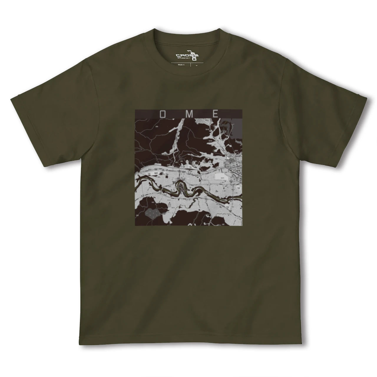 【青梅(東京都)】地図柄ヘビーウェイトTシャツ