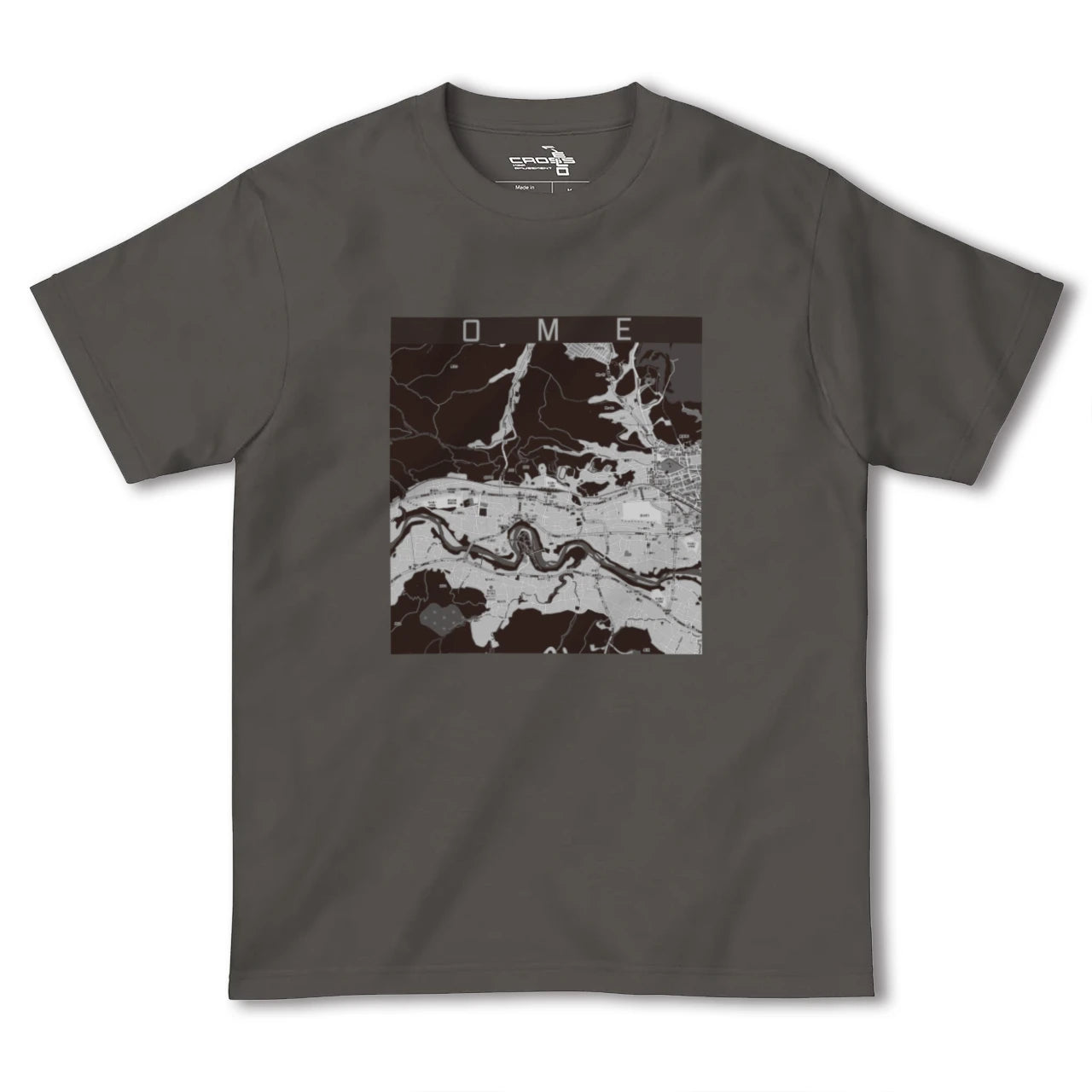 【青梅(東京都)】地図柄ヘビーウェイトTシャツ