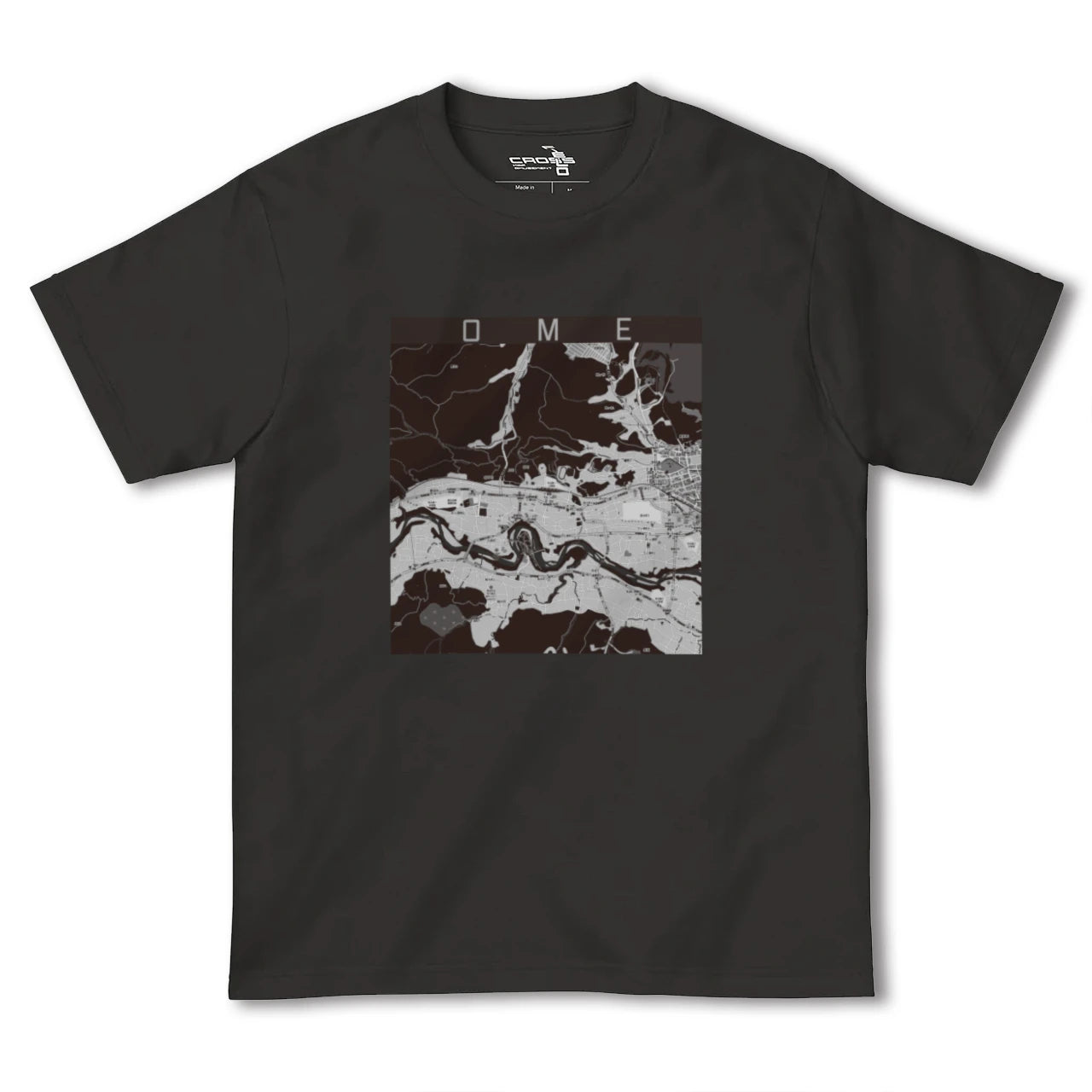 【青梅(東京都)】地図柄ヘビーウェイトTシャツ