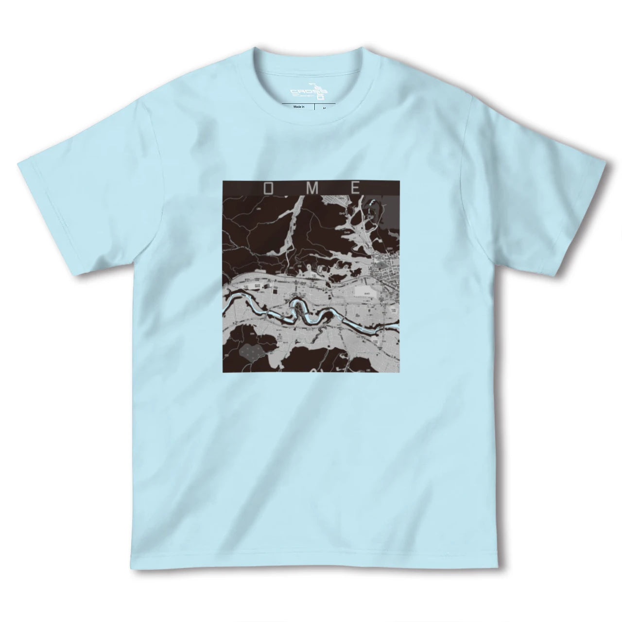 【青梅(東京都)】地図柄ヘビーウェイトTシャツ