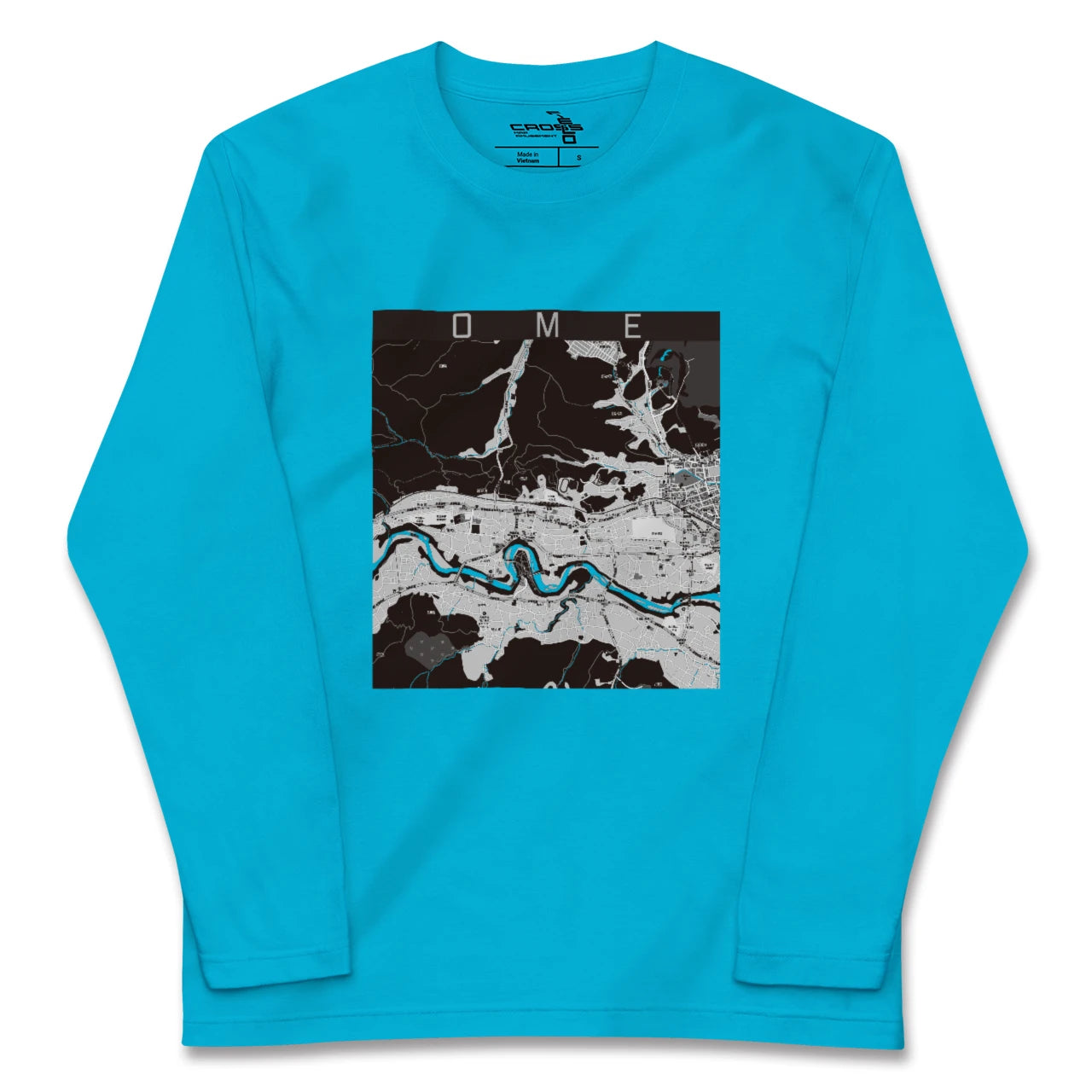 【青梅(東京都)】地図柄ロングスリーブTシャツ