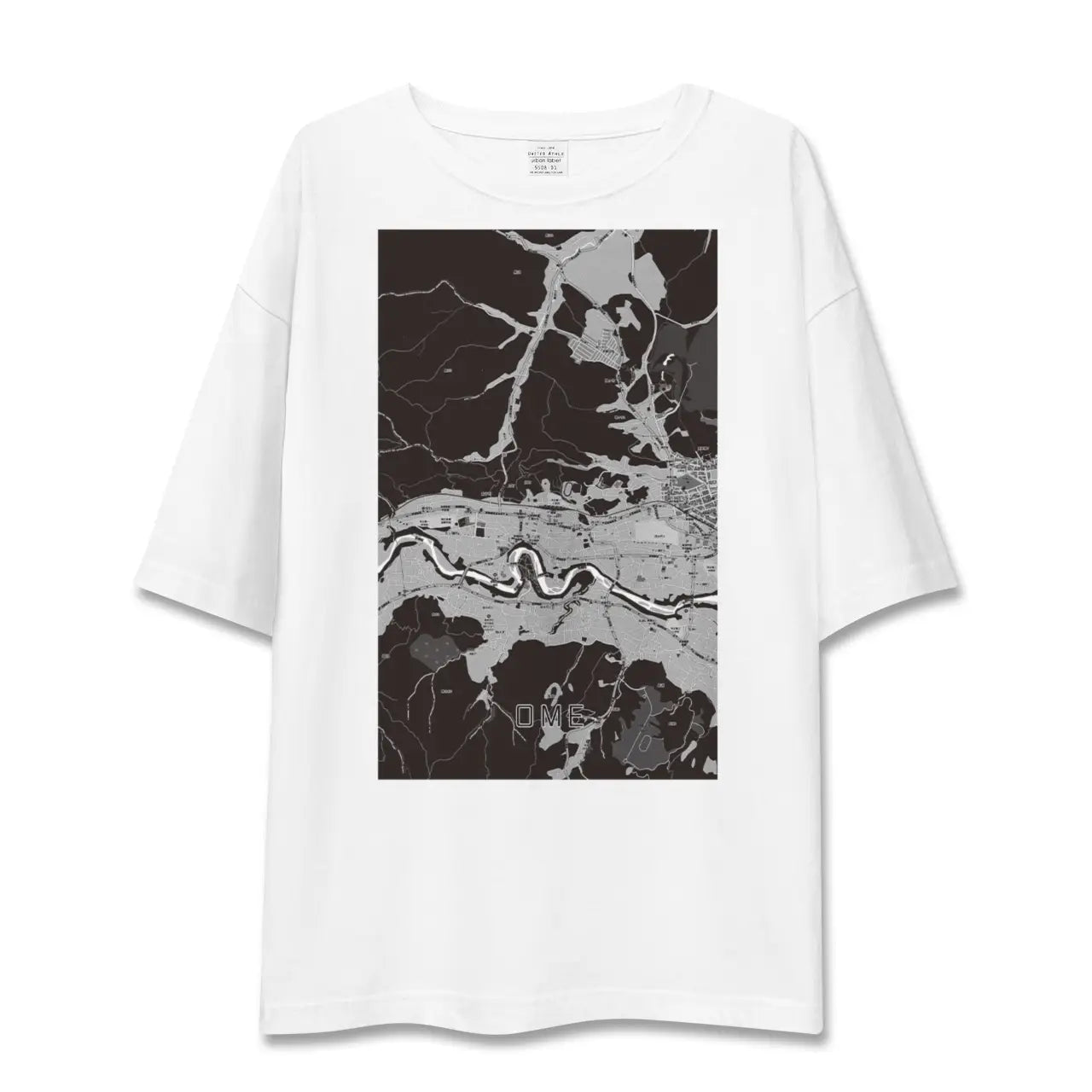 【青梅(東京都)】地図柄ビッグシルエットTシャツ