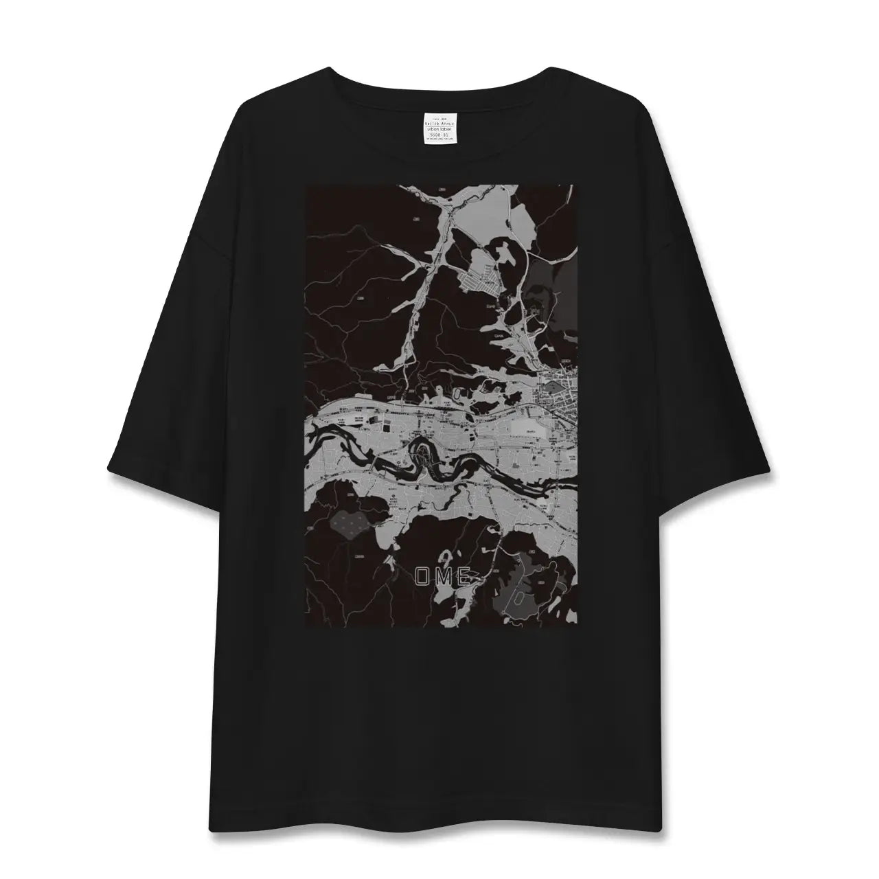 【青梅(東京都)】地図柄ビッグシルエットTシャツ