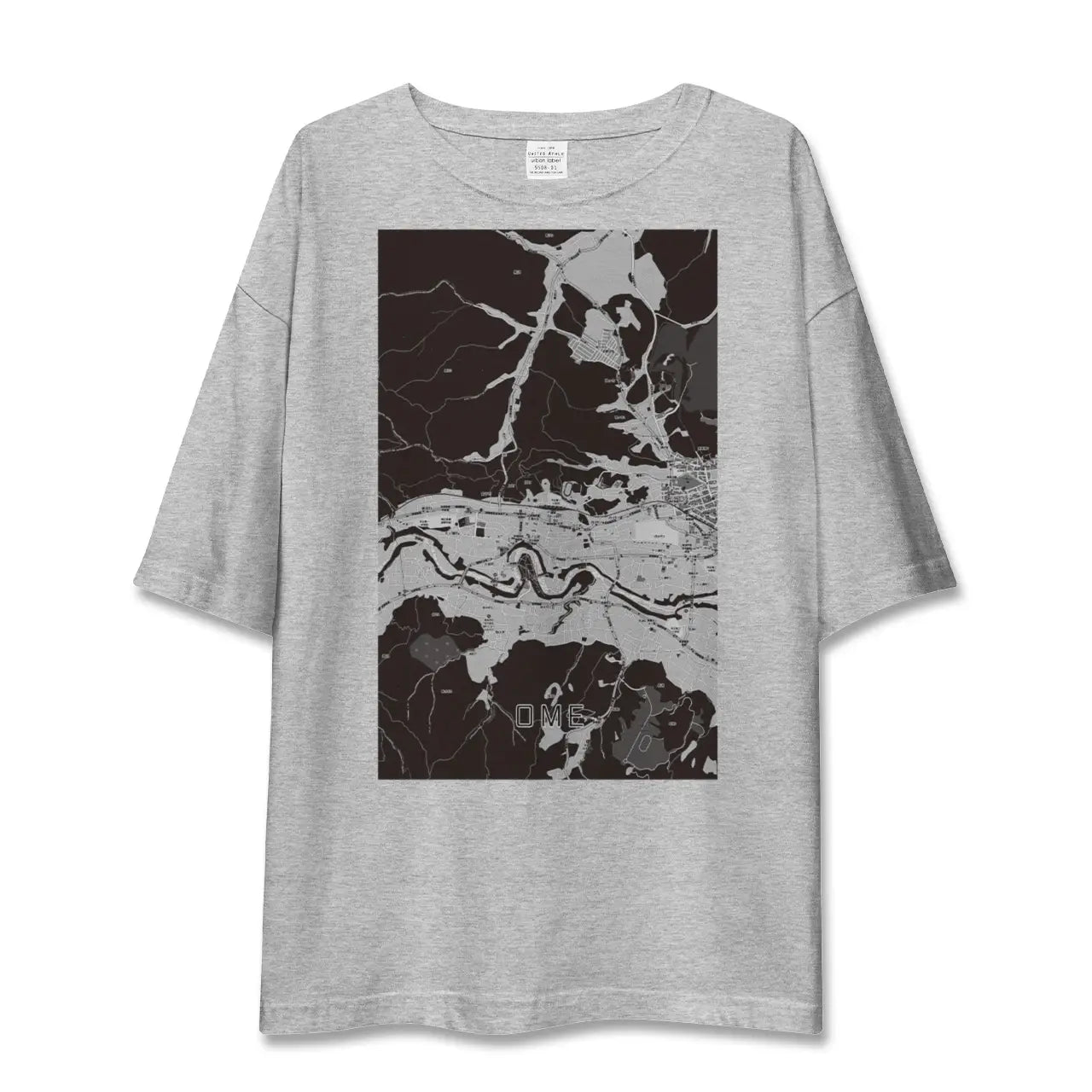 【青梅(東京都)】地図柄ビッグシルエットTシャツ