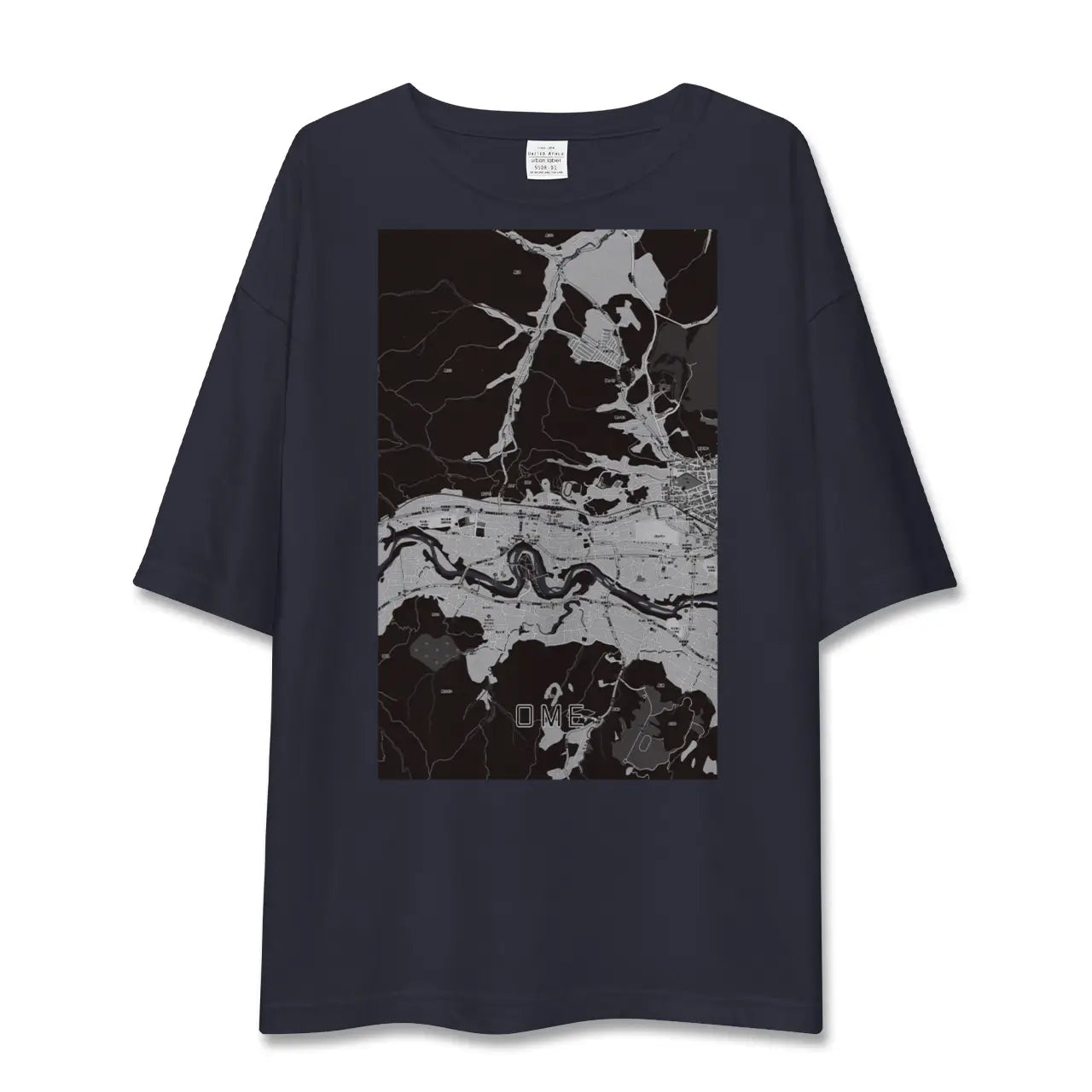 【青梅(東京都)】地図柄ビッグシルエットTシャツ