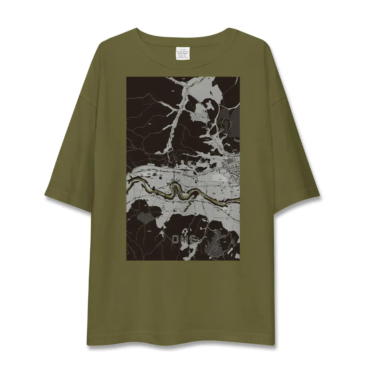 【青梅(東京都)】地図柄ビッグシルエットTシャツ