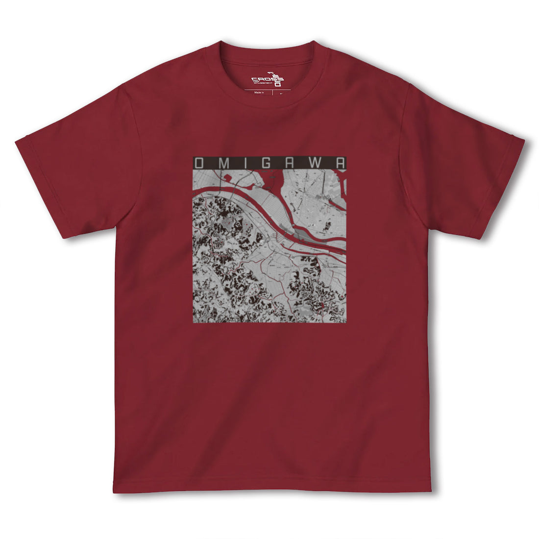 【小見川(千葉県)】地図柄ヘビーウェイトTシャツ