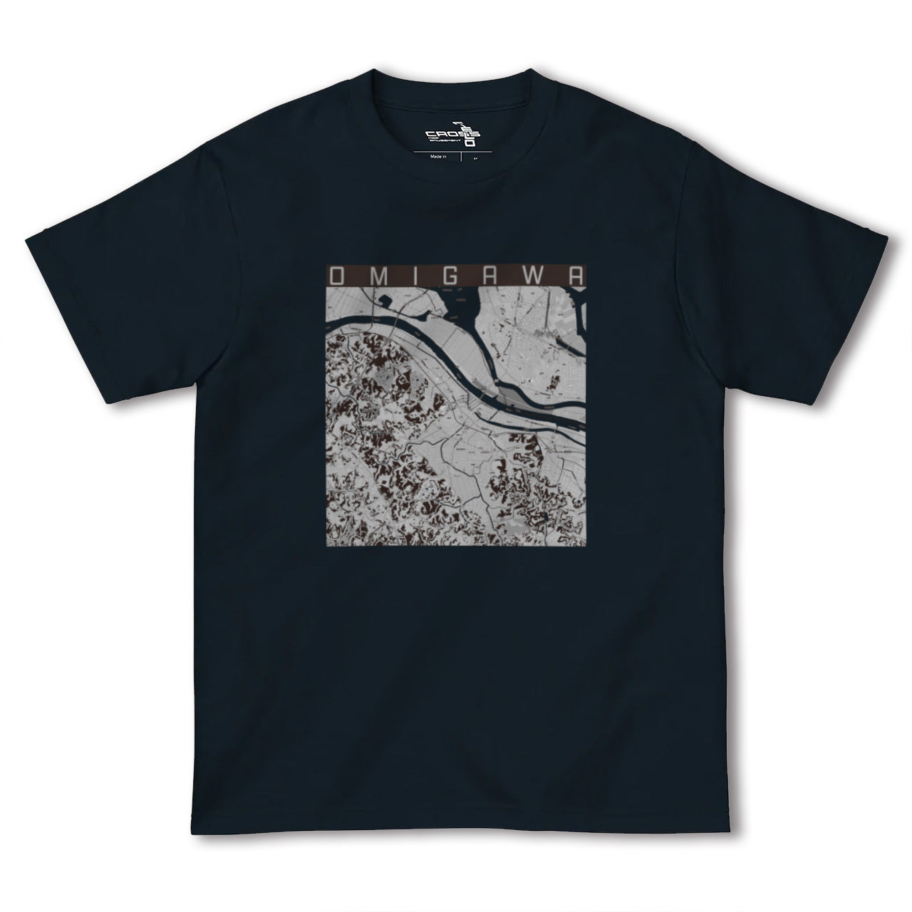 【小見川(千葉県)】地図柄ヘビーウェイトTシャツ