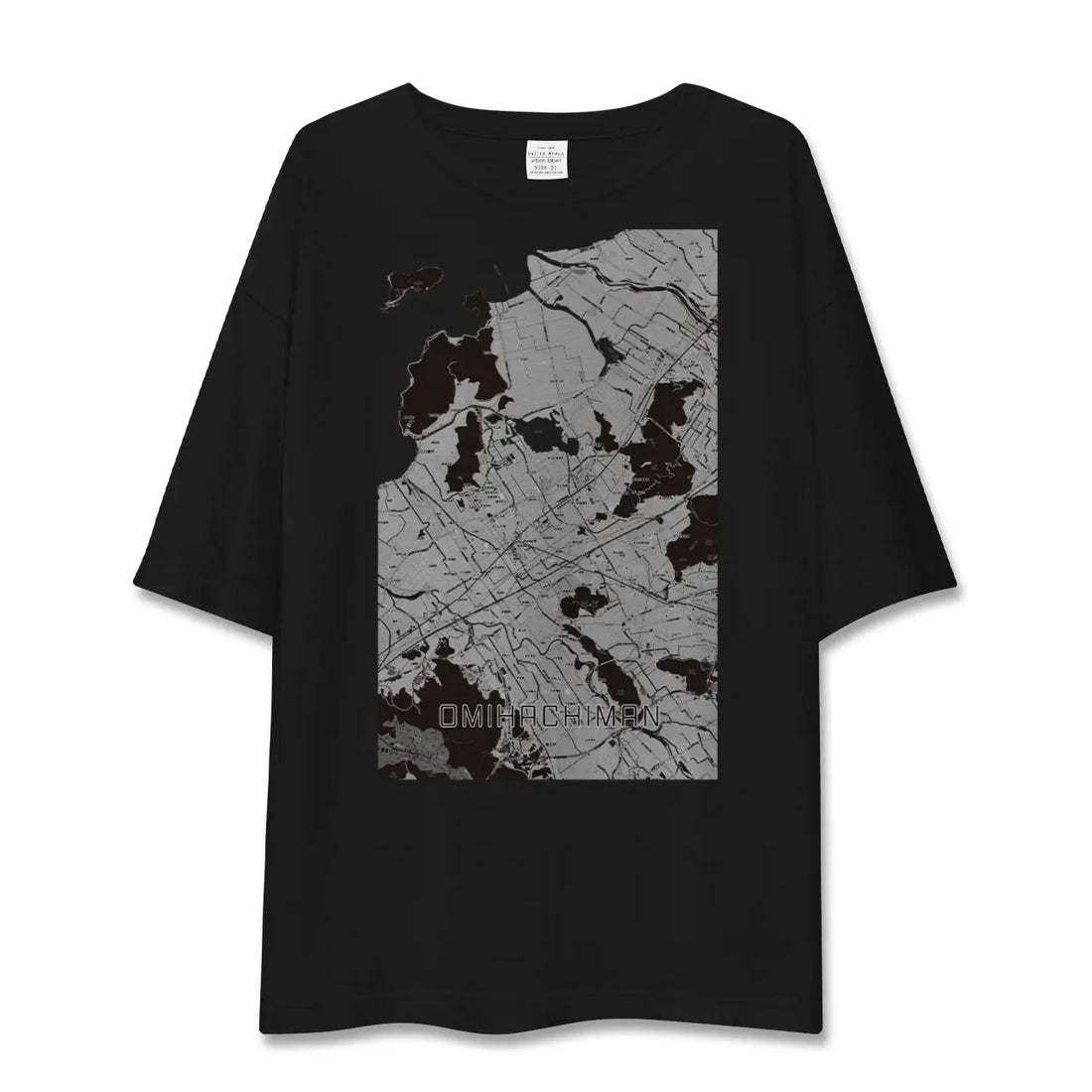 【近江八幡2(滋賀県)】地図柄ビッグシルエットTシャツ