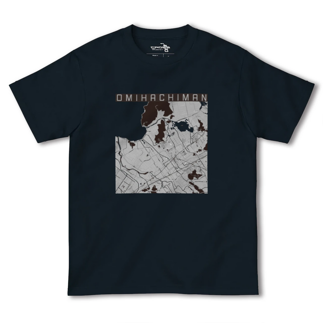 【近江八幡(滋賀県)】地図柄ヘビーウェイトTシャツ