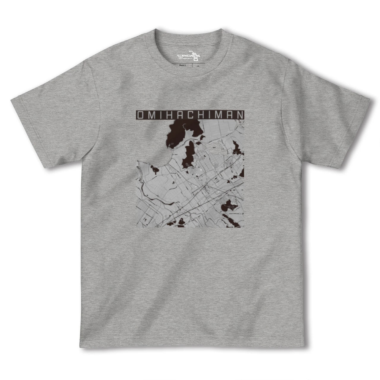 【近江八幡(滋賀県)】地図柄ヘビーウェイトTシャツ