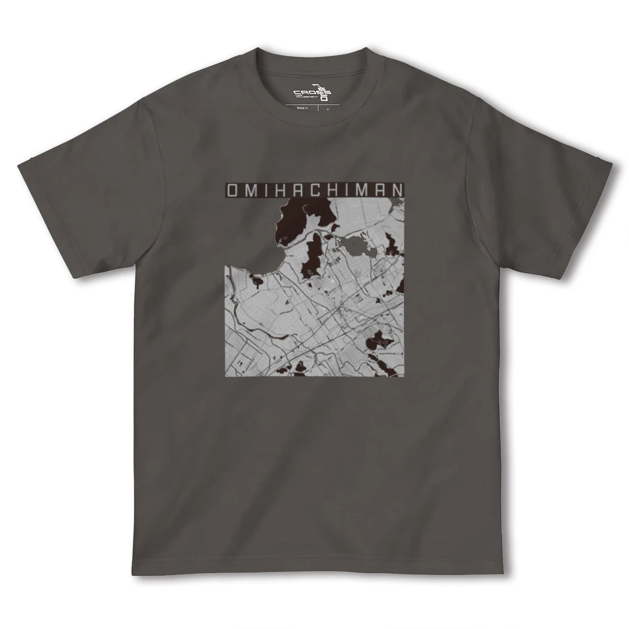 【近江八幡(滋賀県)】地図柄ヘビーウェイトTシャツ