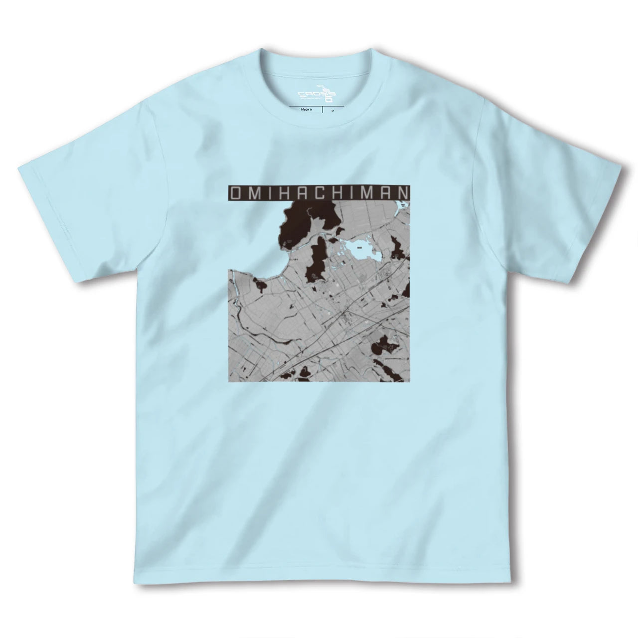【近江八幡(滋賀県)】地図柄ヘビーウェイトTシャツ