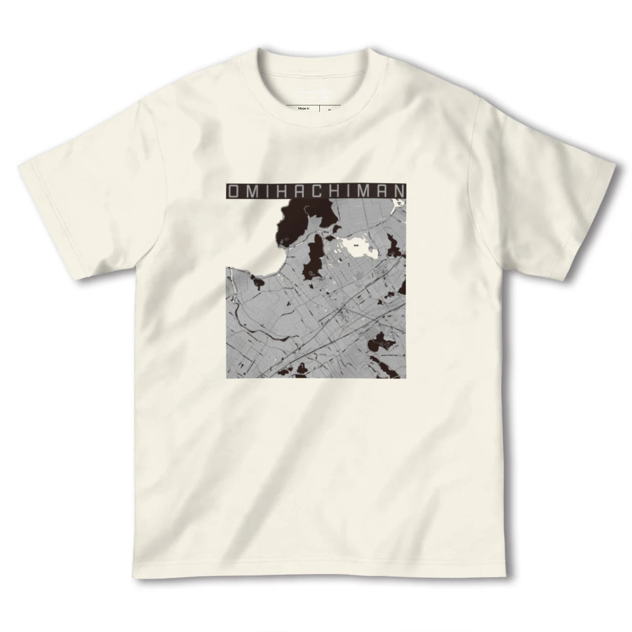 【近江八幡(滋賀県)】地図柄ヘビーウェイトTシャツ