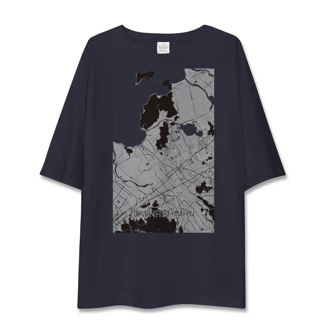 【近江八幡(滋賀県)】地図柄ビッグシルエットTシャツ