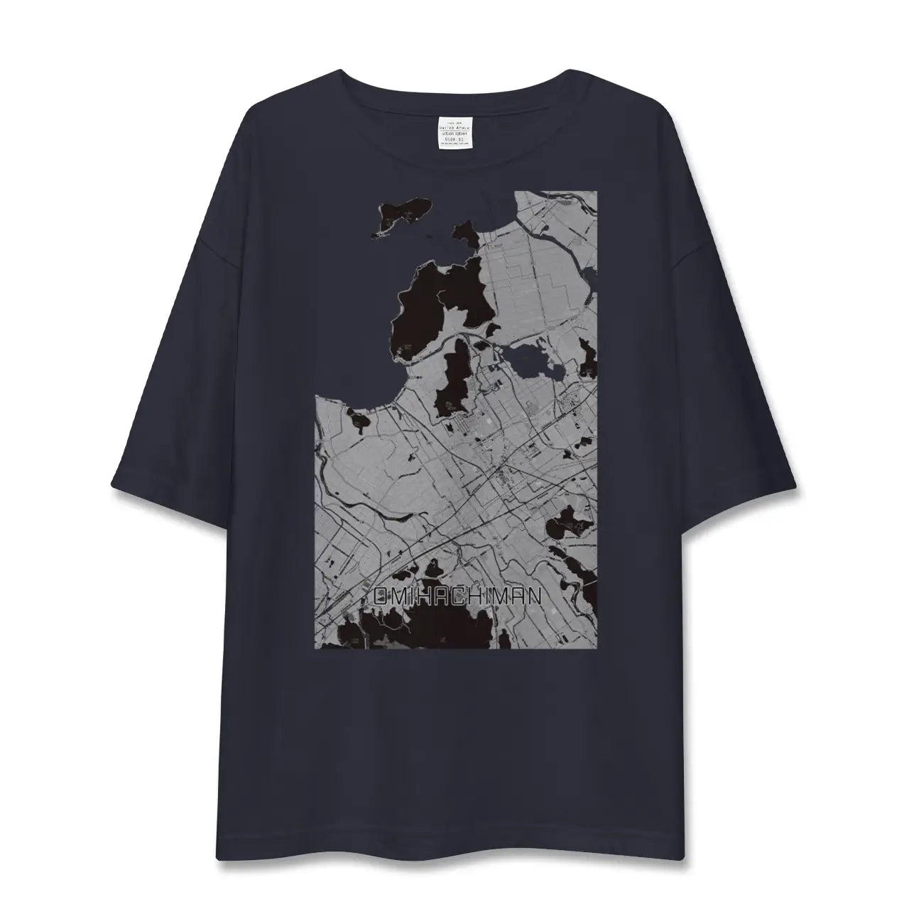 【近江八幡(滋賀県)】地図柄ビッグシルエットTシャツ