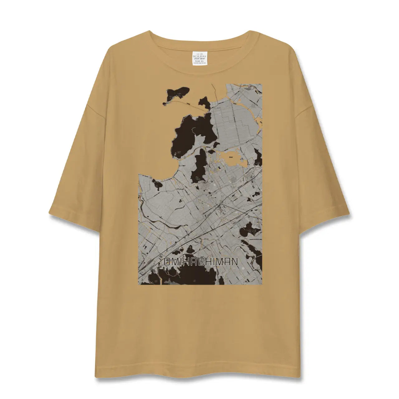 【近江八幡(滋賀県)】地図柄ビッグシルエットTシャツ