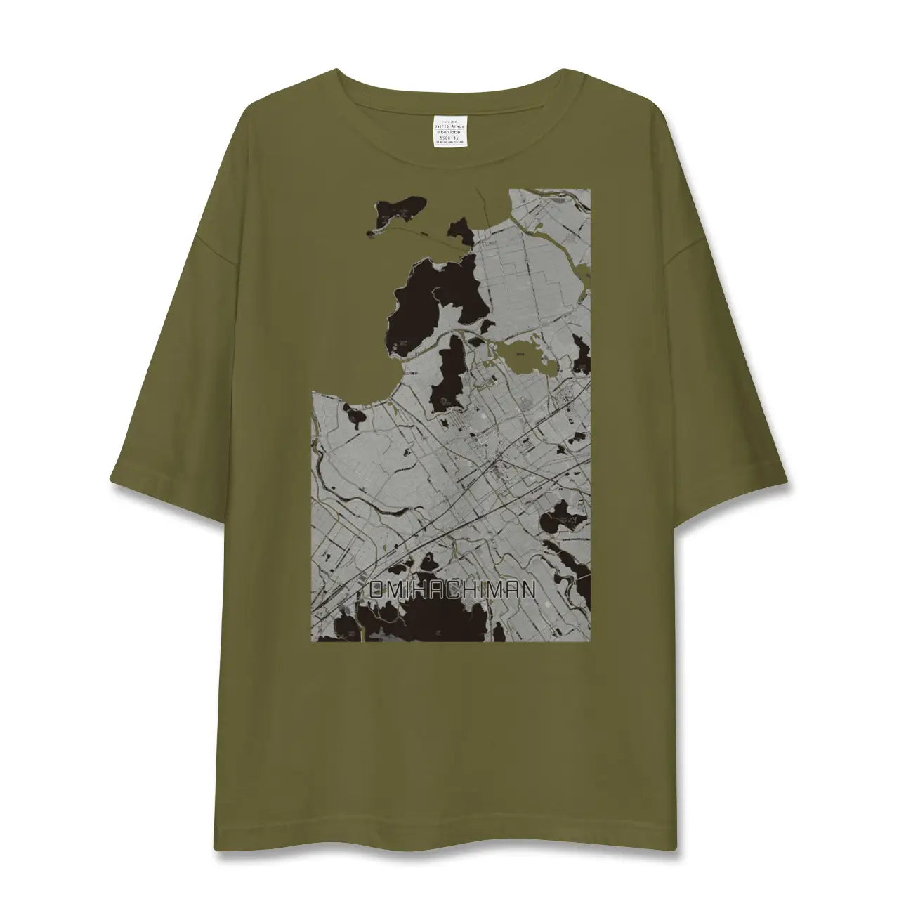 【近江八幡(滋賀県)】地図柄ビッグシルエットTシャツ