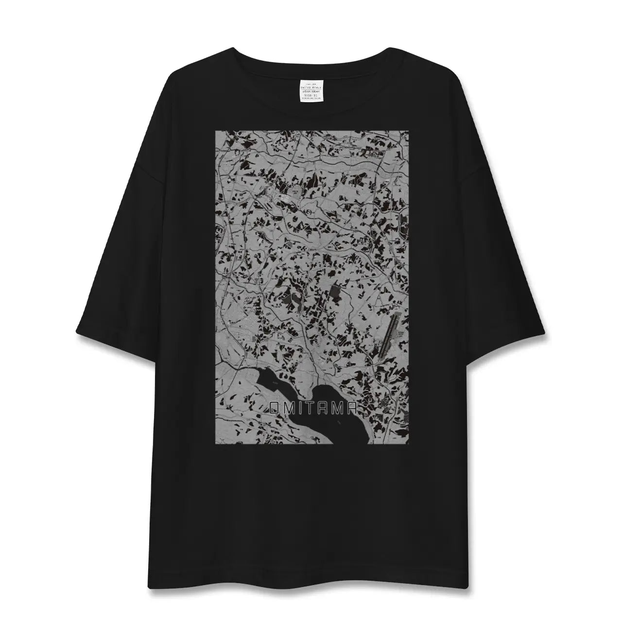 【小美玉(茨城県)】地図柄ビッグシルエットTシャツ